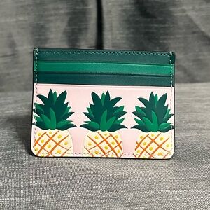 Kate Spade Card Case with Pineapple Colada Print